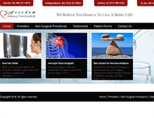 Tablet Screenshot of freedomhealthcareusa.com